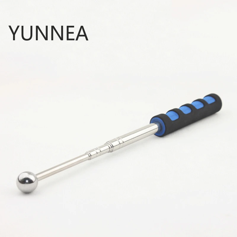 98cm/130cm Empty Drum Hammer EDC Tools Inspection Hammer Retractable Tile Bell Hammer Self defense Tool Personal Safety Tool