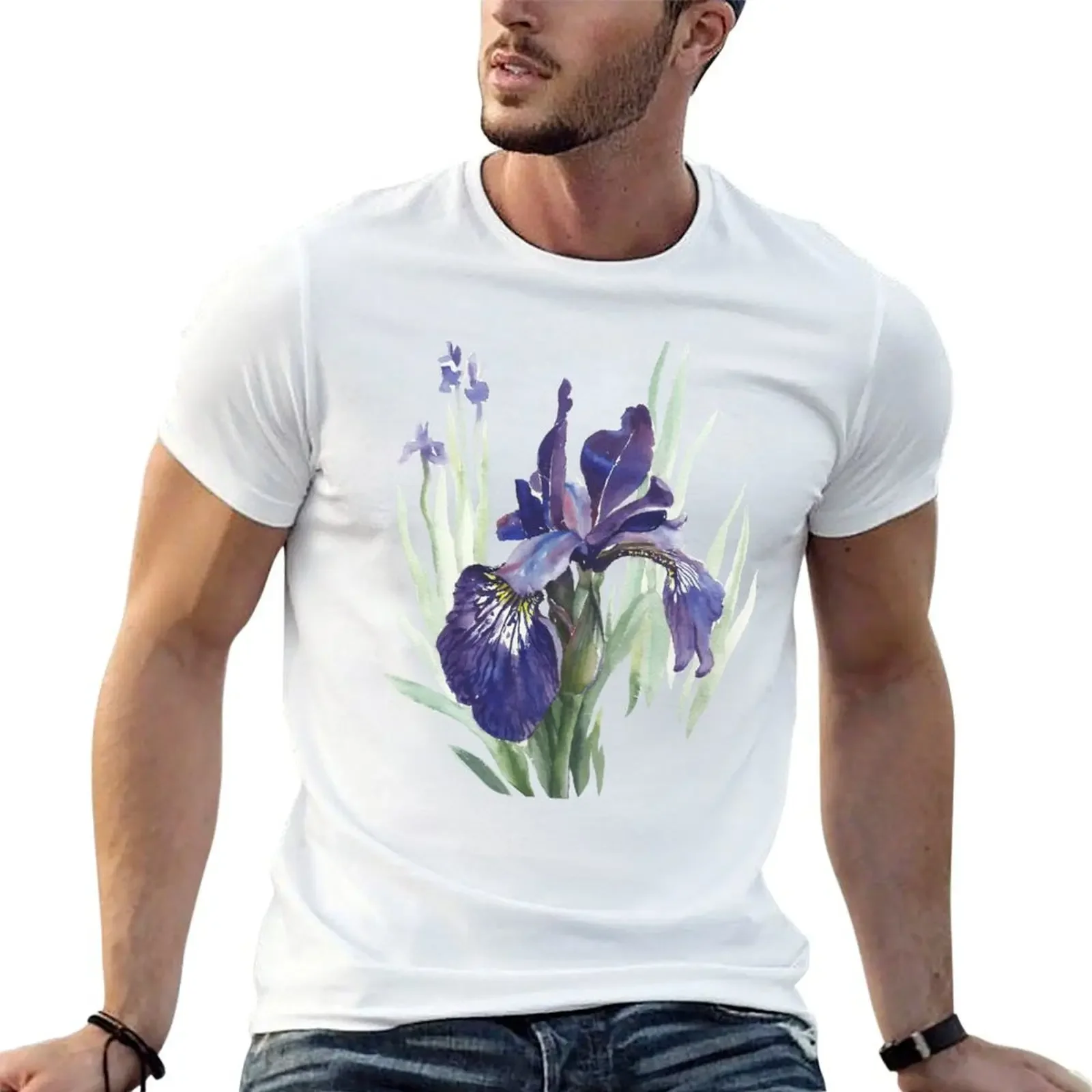 Camiseta Iris 1, camisas de moda, camisetas gráficas de rapero negro, camiseta esencial, camiseta de diseñador para hombres