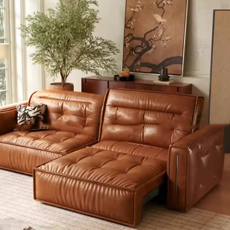 

Minimalist Classic Living Room Sofas Brown Designer Modern Luxury Lounge Sofa Lazy Leather Soft Couch Wohnzimmer Home Furniture