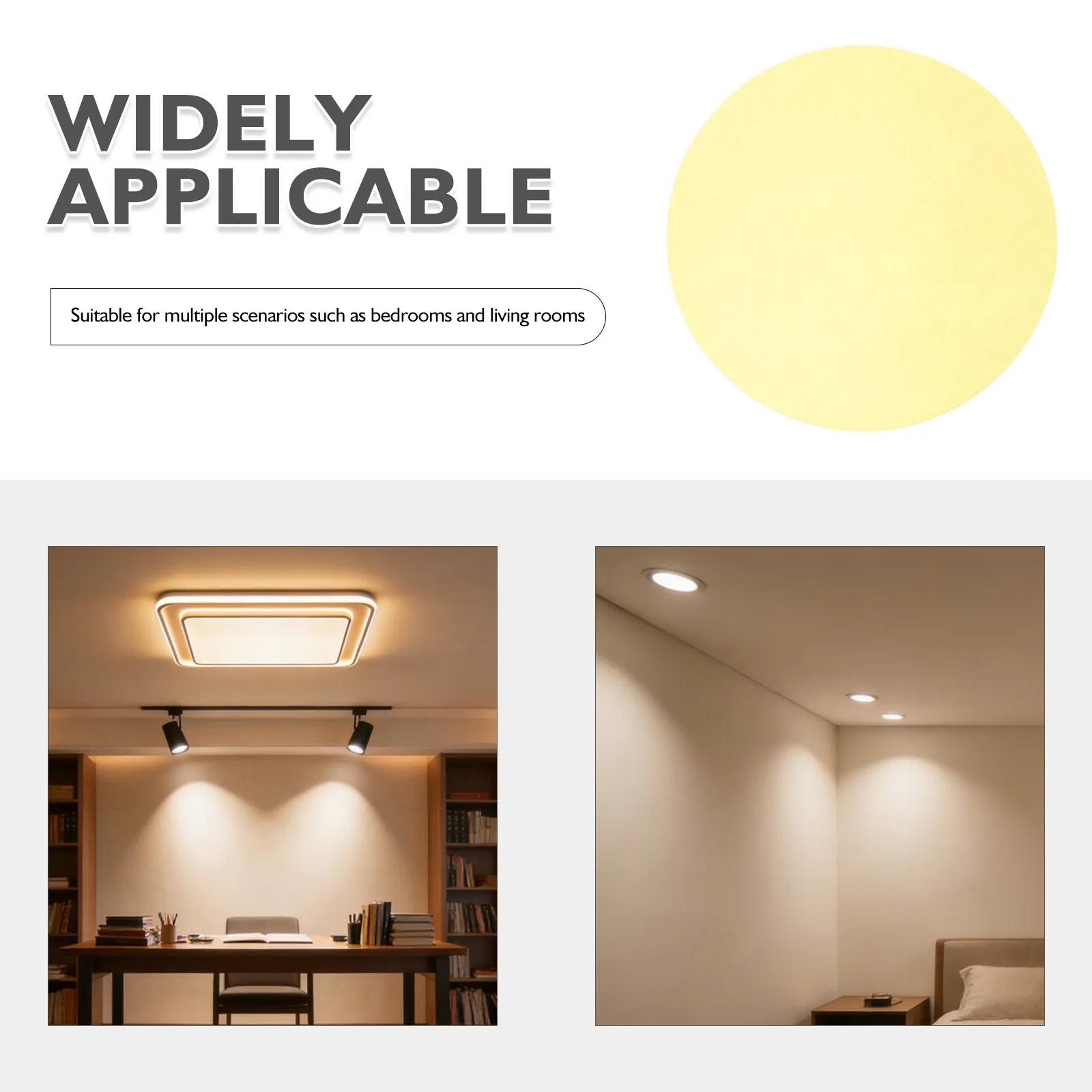 15Pcs Round Spotlight Color Filter Film Self Adhesive Warm Light Correction Gel Sheets LED Downlight Diffuser Ambient Colored