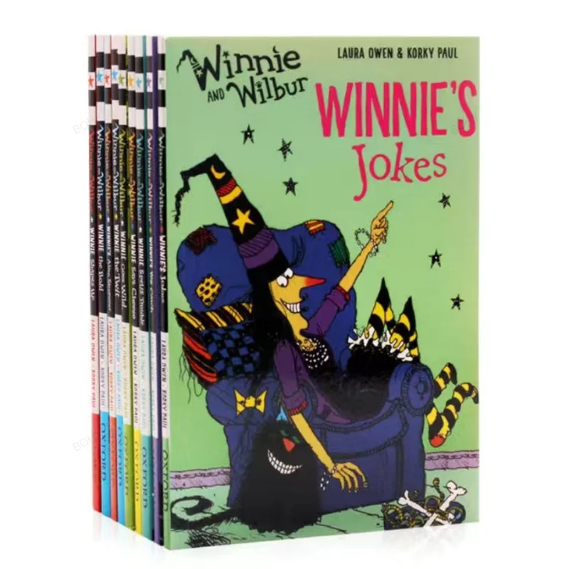 

Picture Story English Book 8 Volumes of Children's Early Education Enlightenment Story After Class Reading Book WinnieThe Witch