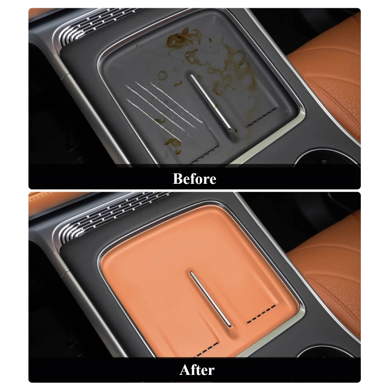 لوحة شحن لاسلكية بطانة حماية من السيليكون لـ Xpeng Xiaopeng G9 2022-2025 مقاومة للغبار زلق تعديل السيارة ملحقات الديكور