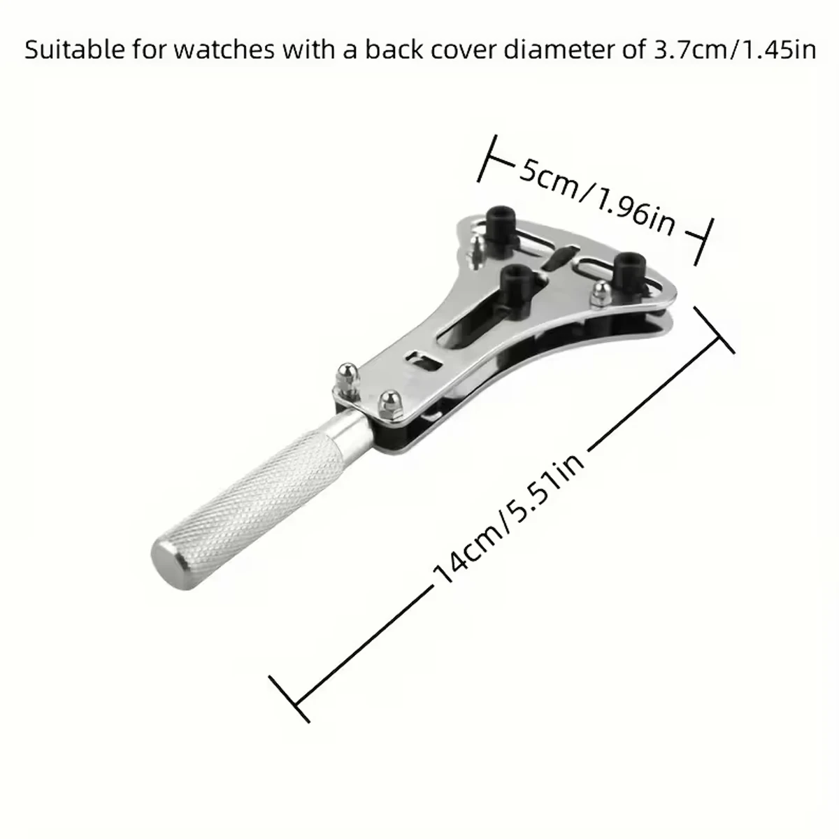 Three Claw Watch Opener, Adjustable Screw Back Remover, Rear Open-End Wrench Key Box Mobile Bracket, With 18 Replaceable Parts image 4