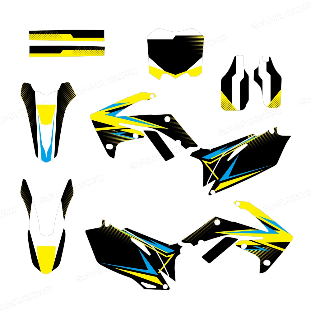 Full Set Personalized Fairing Graphics Background Decals Sticker Fit for Honda CRF250R CRF250 2010-2013 CRF450R CRF450 2009-2012