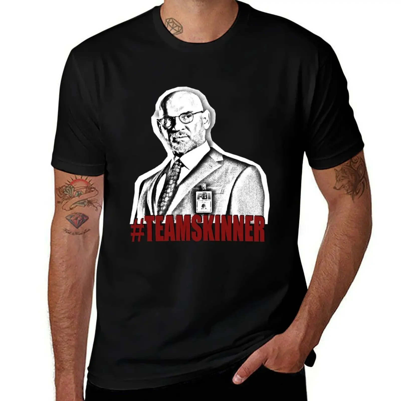 The X-Files Walter Skinner Sketch T-Shirt Athletic Quick Dry for Men T-Shirt