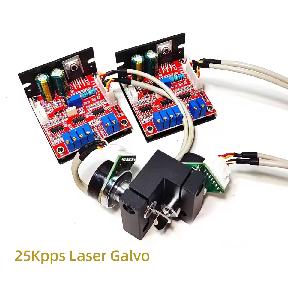 Laser Galvo Scanner 15/20/25/30/40Kpps X-Y Galvanometer Scanning for RGB Stage Light / Engraving / 3D Printing