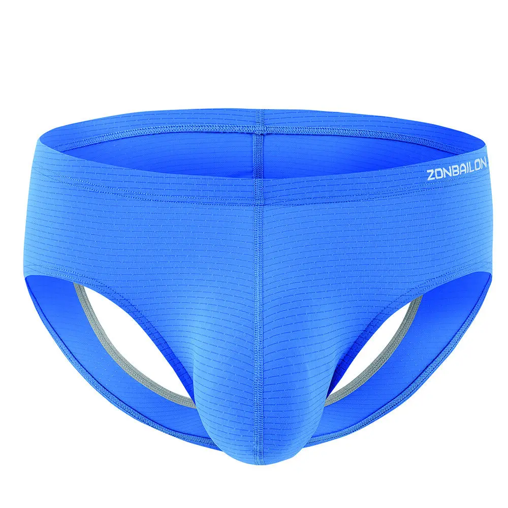 Zonbailon Mens Soft Bulge Thongs G-Strings Jockstrap Underwear