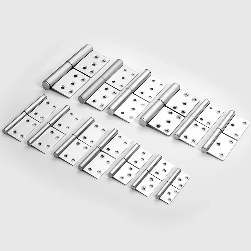 yes1pc 5 Inch Stainless Steel Flag Shape Detachable Hinge for Aluminum Doors Bathroom Door Removable Hinge Furniture Hinge