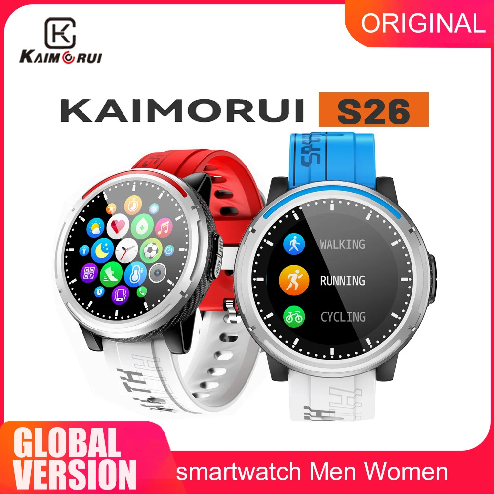 

Kaimorui S26 Smart Watch Bluetooth Call Men Women Blood Pressure Fitness Tracker Heart Rate Monitor Sport Smartwatch Custom Dial