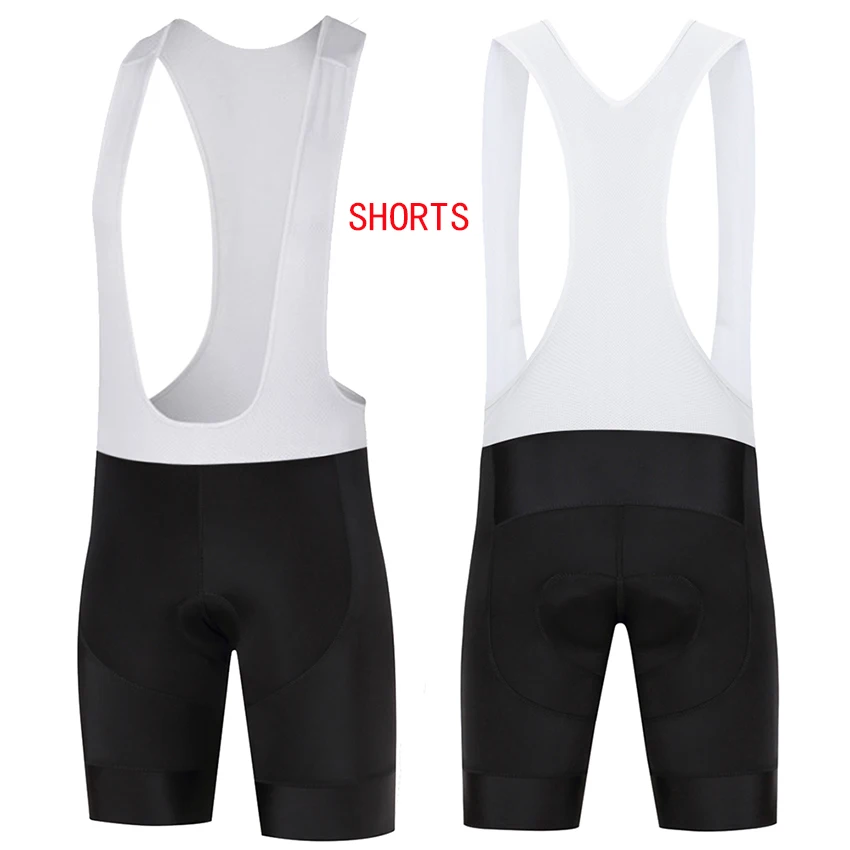 All black bicycle shorts, mountain bike bibs, comfortable seat cushions