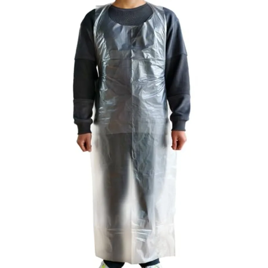

Disposable Aprons 100 Count,28" x 55" Waterproof Large Tall Plus Plastic Apron for Painting, Kitchen, Housework, Cooking, Barbe