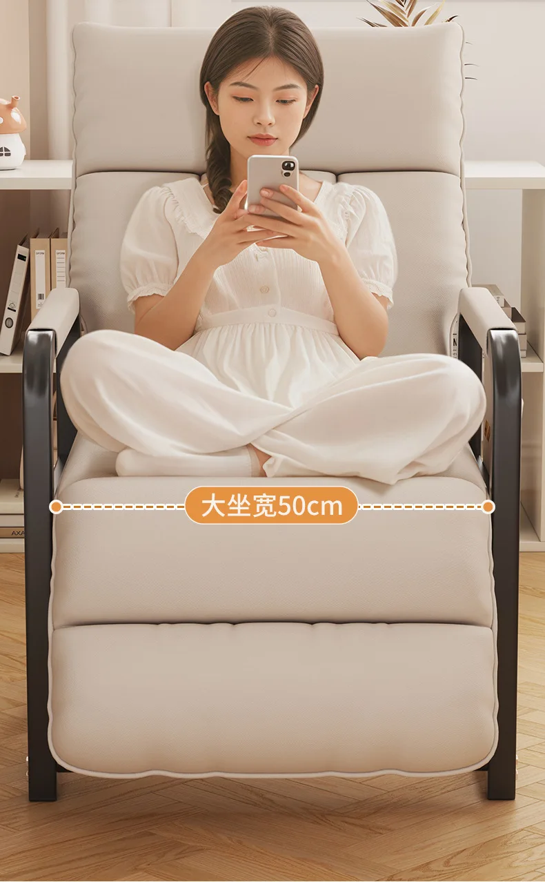 Folding Convertible Sofa Bed Recliner Lazy Armchair Single Sofa Lounge Chair Living Room Balcony Office Bedroom Home Furniture