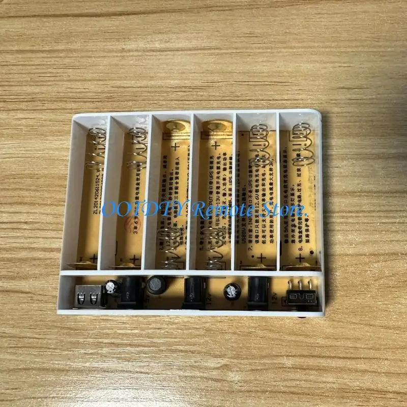 

6X 18650 аккумуляторных блоков питания ИБП с кабелем 5,5x2,1 мм, выход USB 5 В, 9 В, 12 В