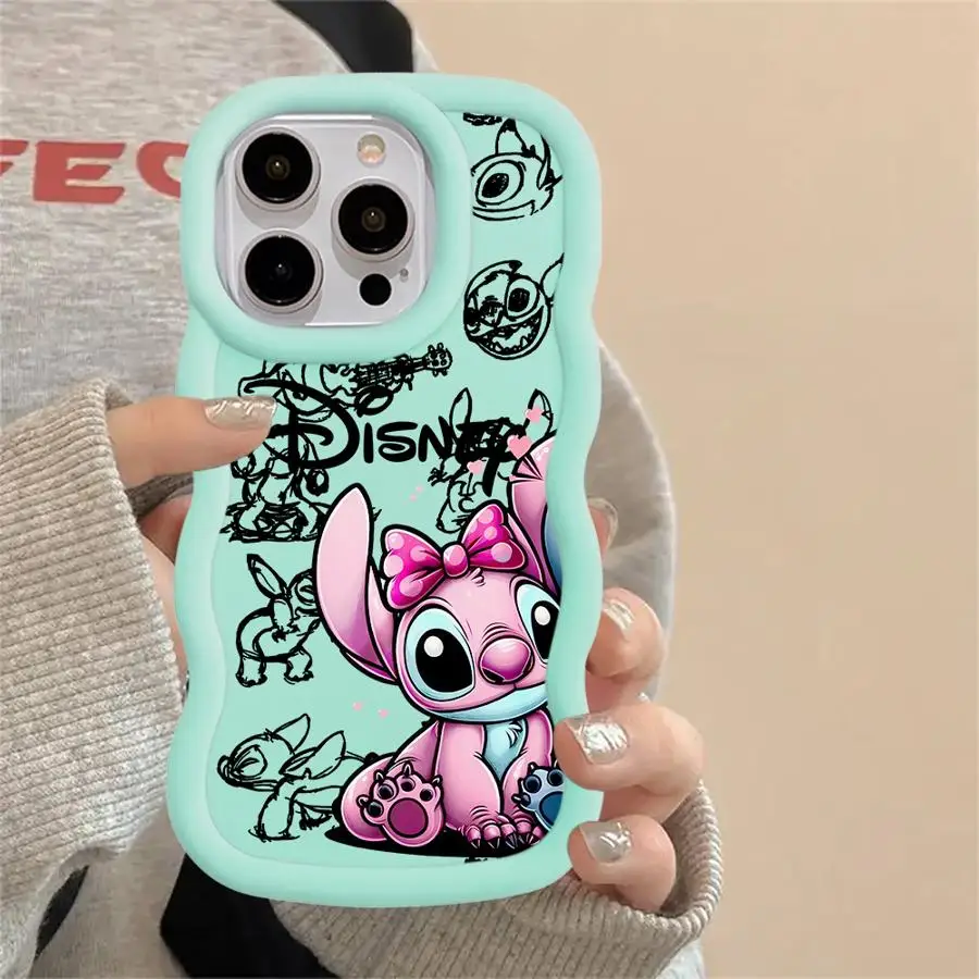 Disney Stitch Angle Phone Case for Poco X3 NFC X3 X3 Pro X5Pro 5G Redmi 8 9C 9T 10 10C 10A 12 4G 12C 13C A1 A2 Plus