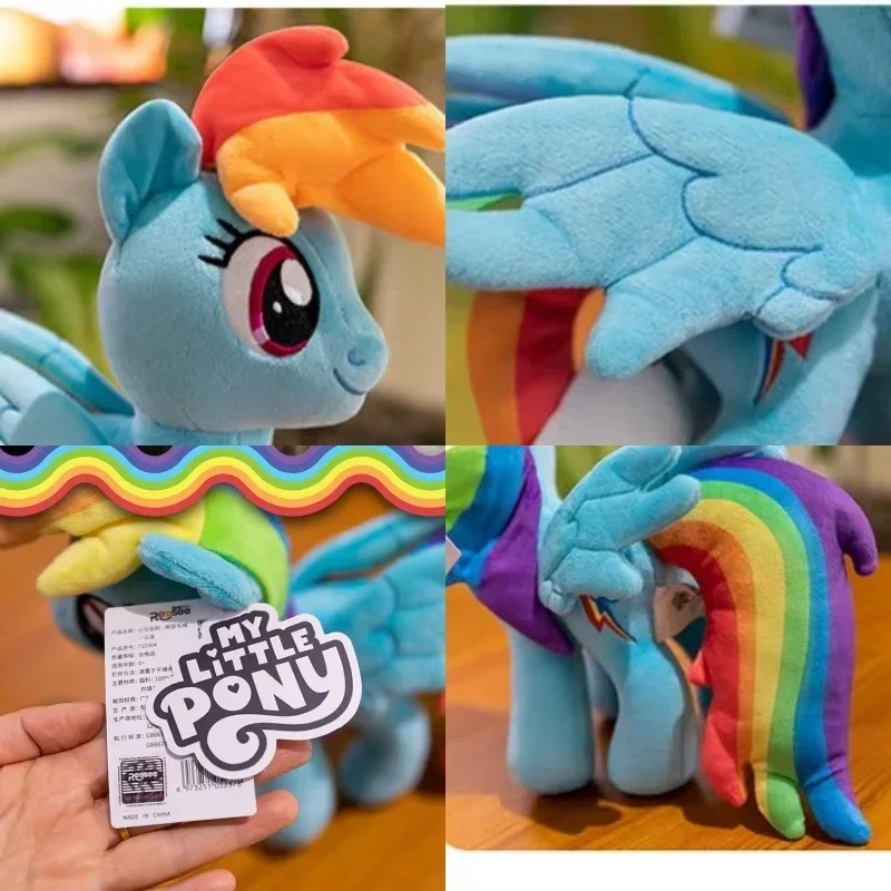 30 سنتيمتر حقيقية بلدي ليتل المهر ألعاب من نسيج مخملي Kawaii الصداقة هو ماجيك Plushies دمية نادرة أريكة وسادة الكرتون قوس قزح داش الاطفال هدية #6