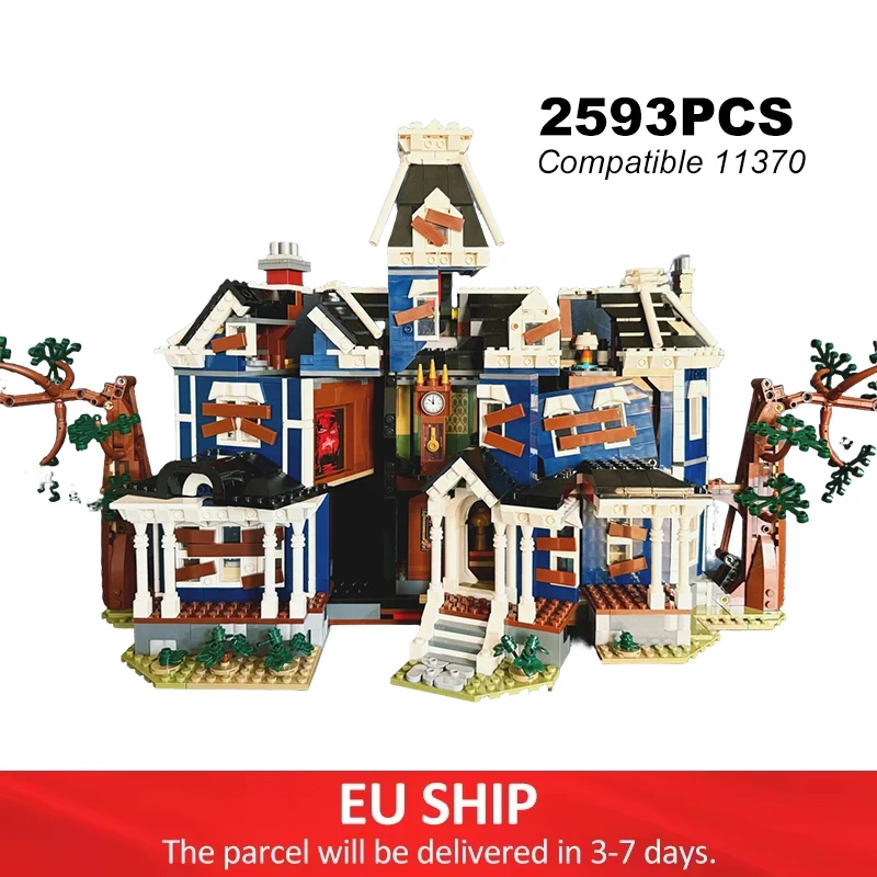 2593 pièces – Modèle de maisons Creel – Kits de construction créatifs DIY – Jouets en briques – Bâtiments urbains – Blocs de construction – Cadeau pour enfants – Compatible 11370