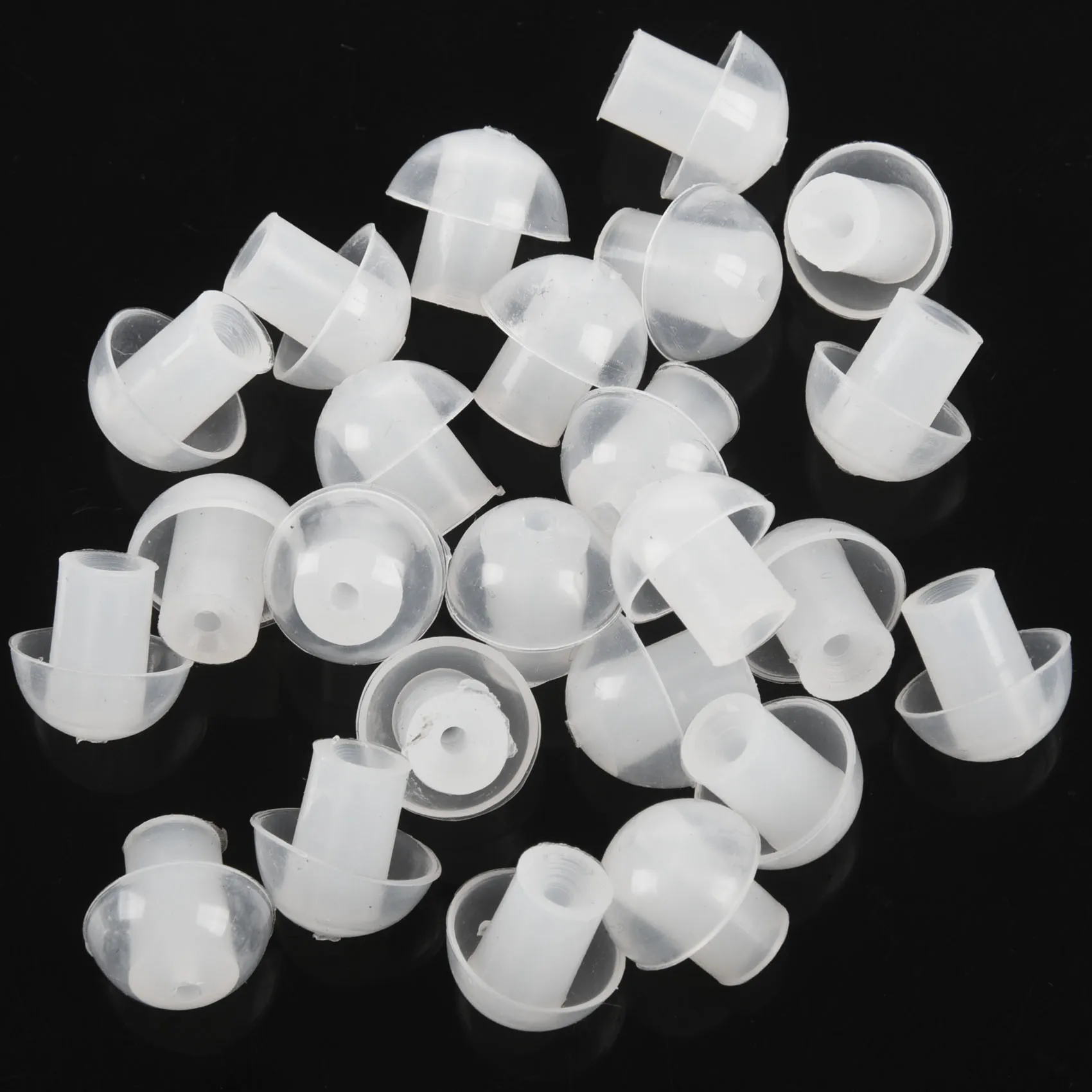 Stylish-20Pcs ซิลิโคนหูฟังชนิดใส่ในหูเห็ด Eartip หูฟังสําหรับวิทยุหูฟังชุดหูฟัง