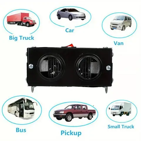 400W Electric Portable Car Heater 12V DC Heating Fan Defogger Defroster Demister Black 10 best sales heater 12v - №3