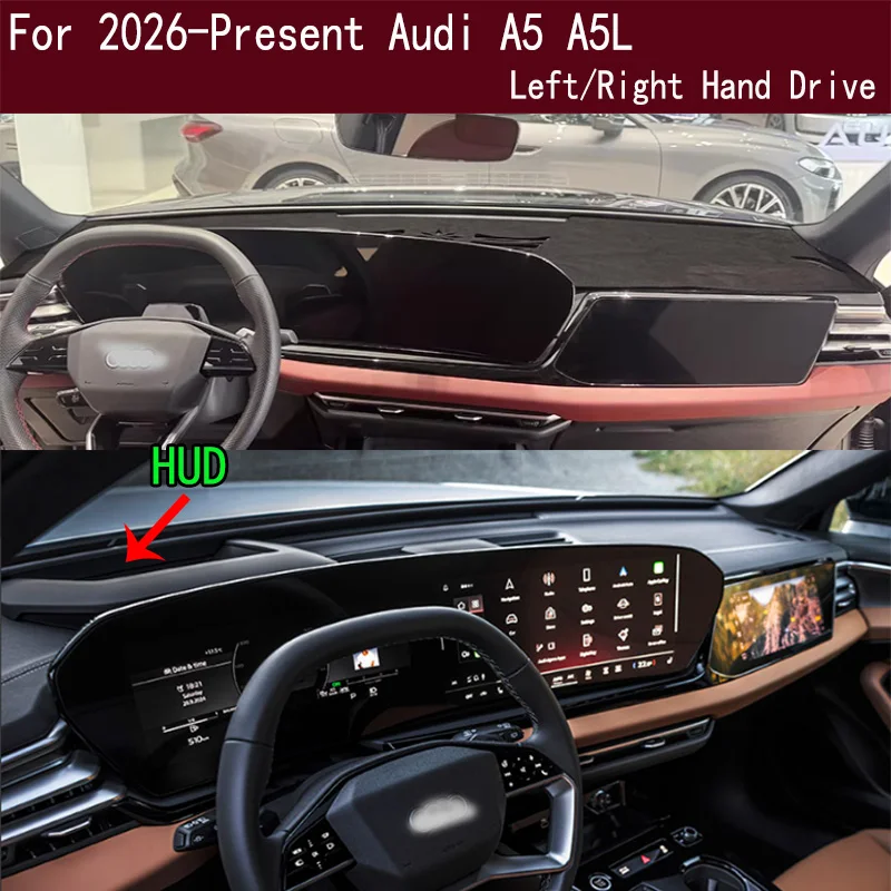 

For Audi A5 A5L 2026 2027 Dash Mat Dashmat Dashboard Cover Instrument Panel Sunscreen Pad Ornaments