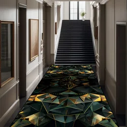 Hallway Stair Carpet Luxury Geometry Decoration Home Long Corridor Area Rugs Hotel Hall Runners Kitchen Aisle Non-slip Floor Mat