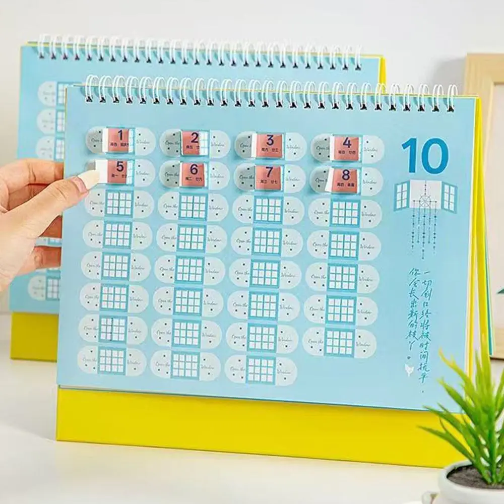 

Kawaii 2026 Calendar Simple Desktop Decoration 365 Days Planner Sheet To Relieve Stress Schedule Organizer Desk Accessories