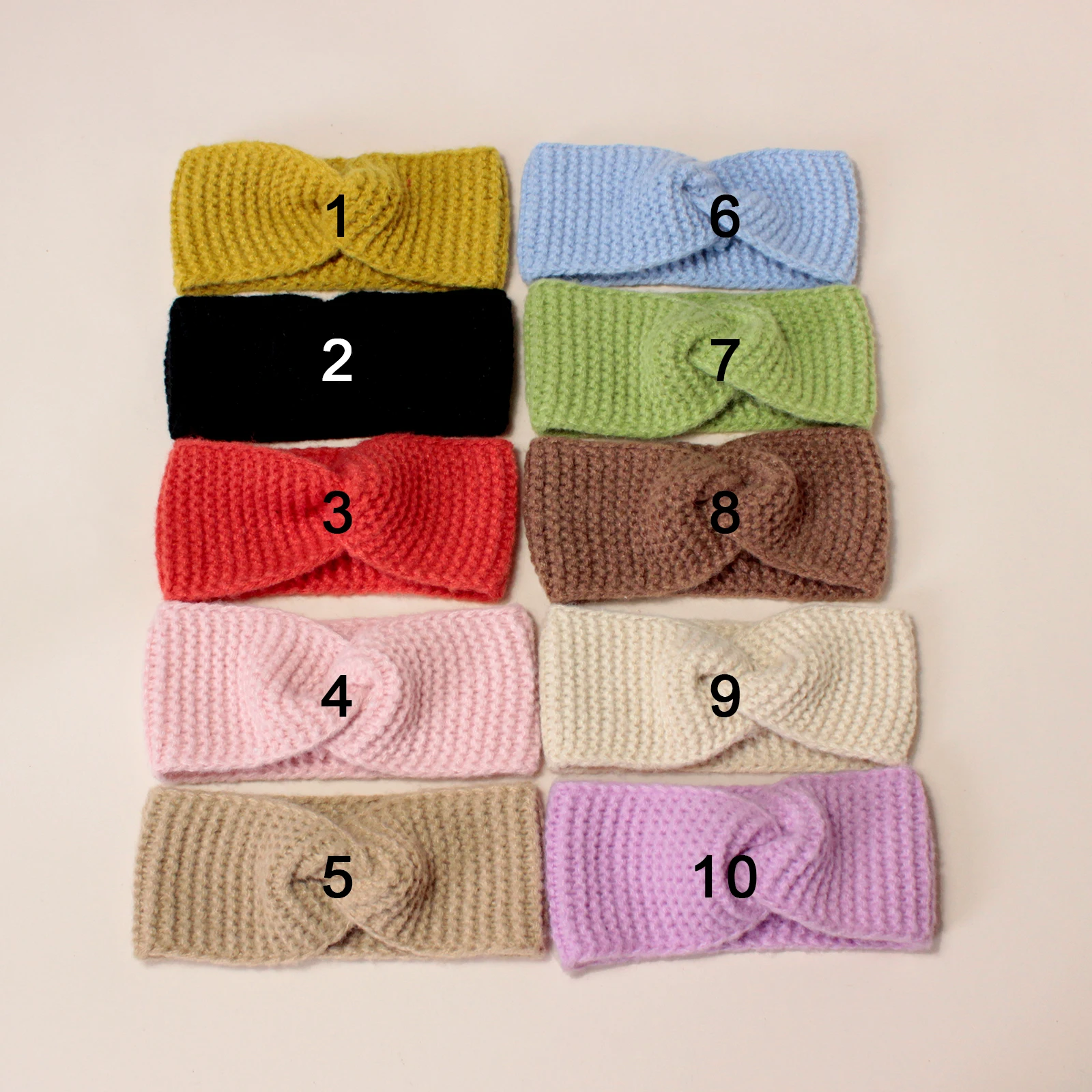 

30pc/lot New Cross Knot Crochet Headbands Baby Wool Knit Elastic Hairbands Newborn Crochet Head Wraps Kid Girls Turban Headwear