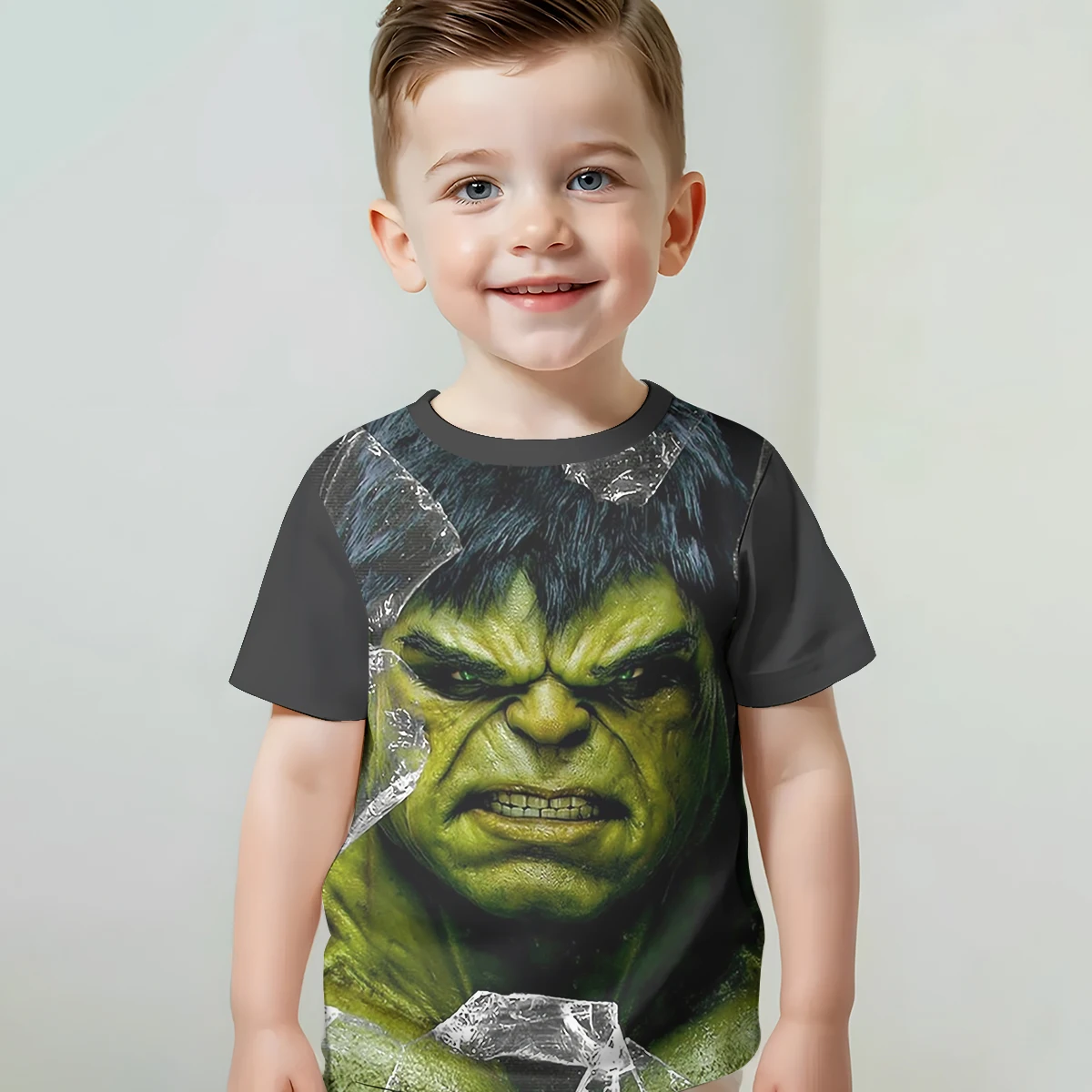 3D Print Marvels SuperHero Hulks Baby Clothing 5 to 14 Years Male Outdoor Clothes for Children Boy Girl Child T-Shirt Top Shirts