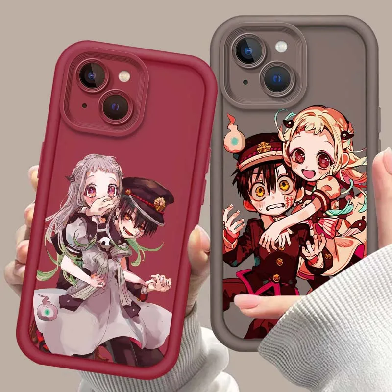 Toilet-bound Hanako-kun Love For Apple iPhone 16 15 14 13 12 11 XR XS X Pro Max Plus Eye Ladder Phone Case Soft TPU Cover