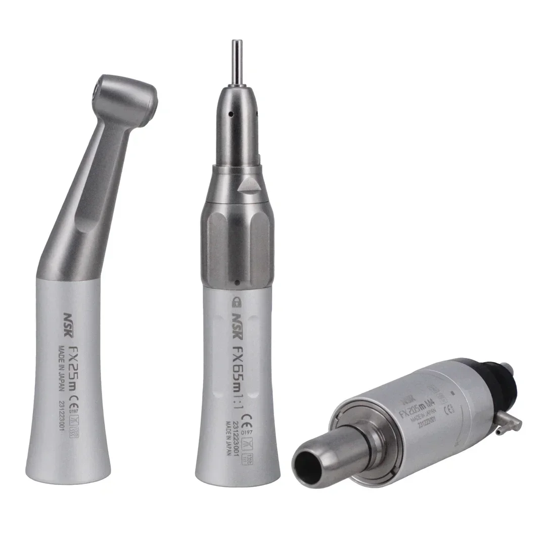 NSK FX25 FX65 Dental 1:1 Contra Angle Low Speed Direct Drive Handpiece Mini Head Dentistry Against Contra Angle Polishing Tools