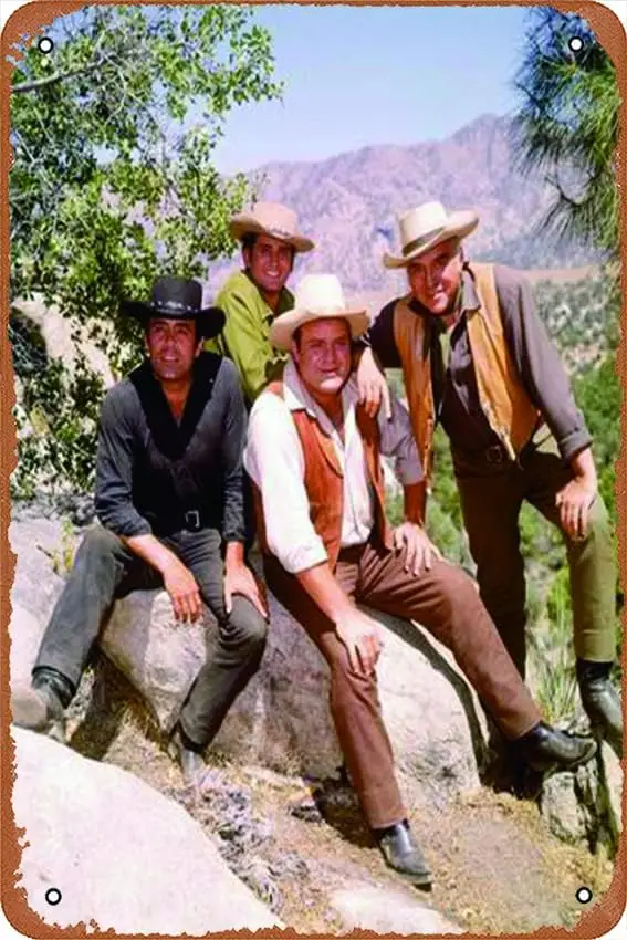 ملصق لوحة Bonanza علامة معدنية من القصدير ؛ ديكور جدار عتيق عتيق