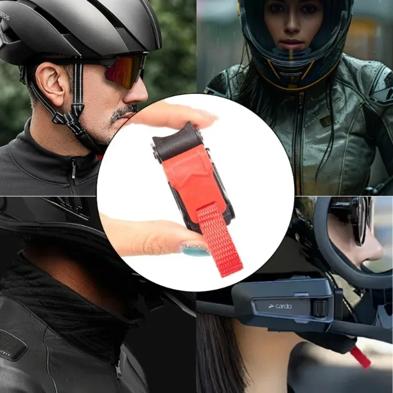 سحاب سريع التحرير للدراجات البخارية الكهربائية وملحقات خوذات الدراجات النارية سكوتر كهربائي خوذة مشبك قفل الخوذة #2