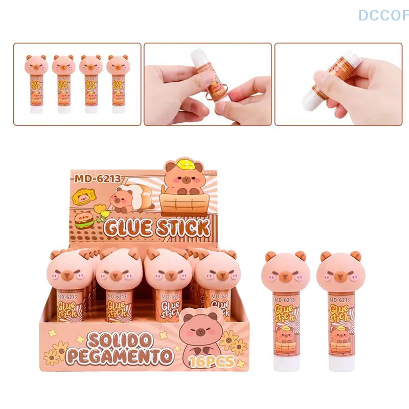 Capybara Jelly Color Solid Glue Cartoon Handmade Solid Glue PVA High Viscosity Children's School Art Class DIY Stationery Tool