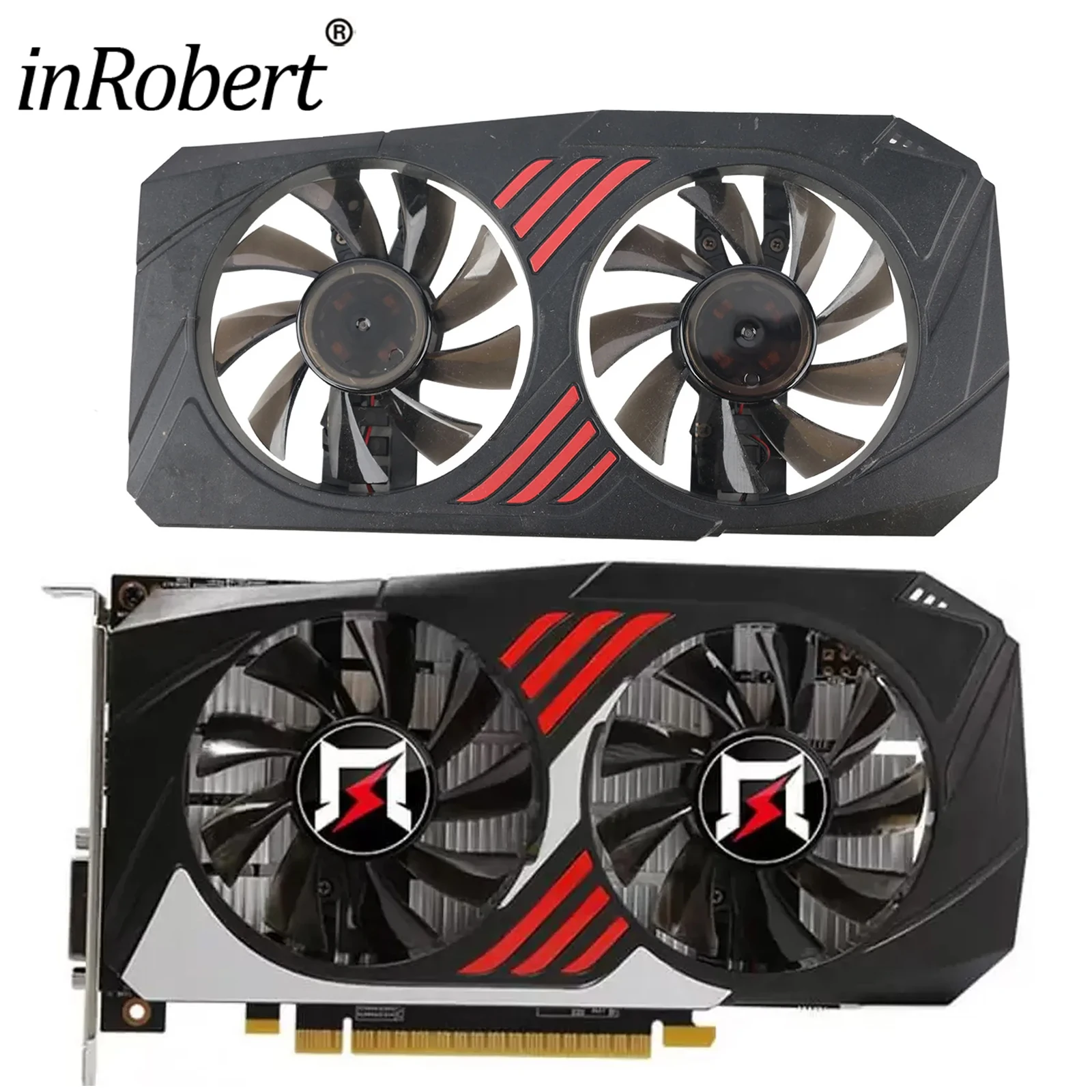 ヒートシンクgainwardのためGTX1050Ti 4ギガバイトのグラフィックカードgpu冷却ファンケースラジエーター