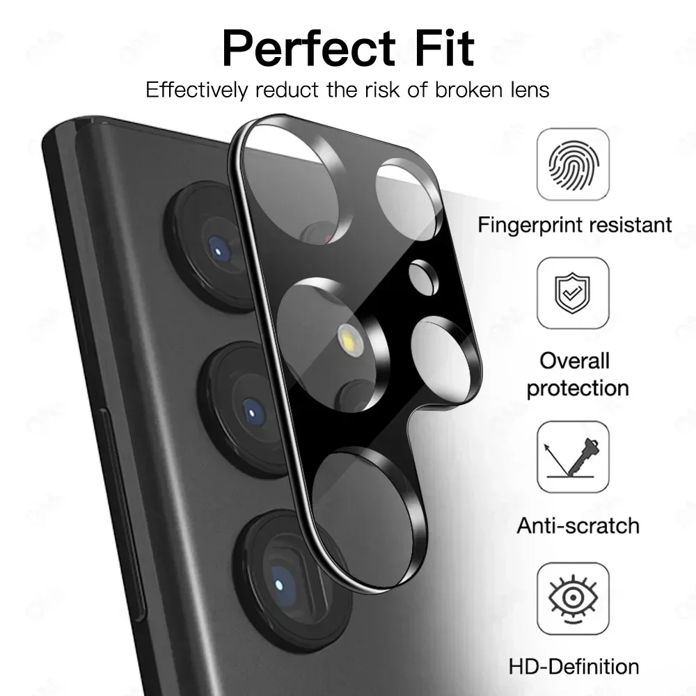 Camera Lens Protector for Samsung Galaxy S24 S23 S22 S21 Ultra Plus FE Back Camera Tempered Glass Cover Protection Accessories