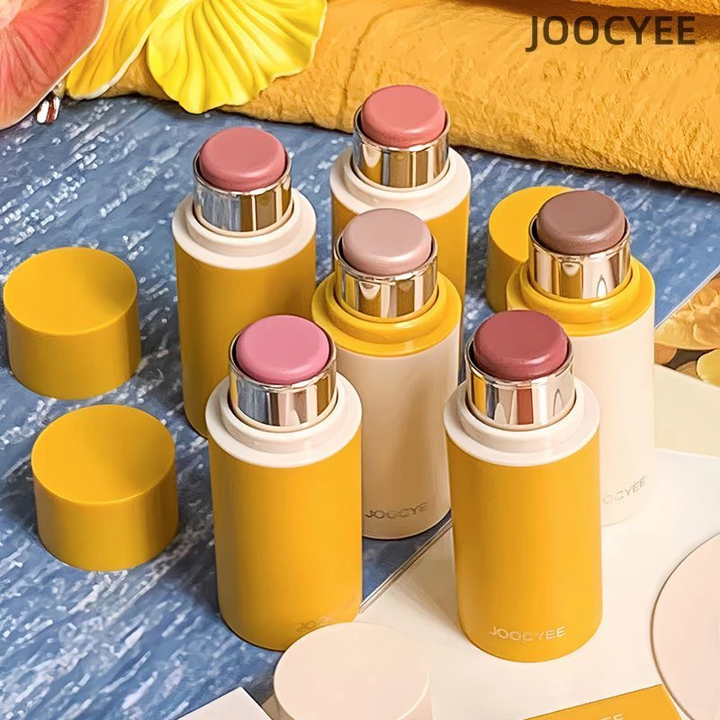 Joocyee Multi-Use Blush & Contour Stick Creamy Highlighter & Bronzer Cream,Easy Blend Natural Glow, Face Sculpting Makeup Stick
