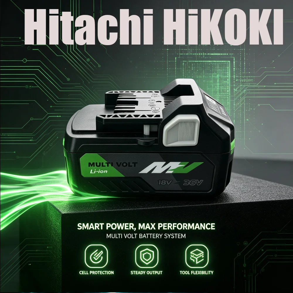 Hitachi HiKOKI MultiVolt 6.0Ah 18V/36V Rechargeable Li-ion Battery BSL36A18 Compatible With DS18DG D1810DG CR12DA Power Tools