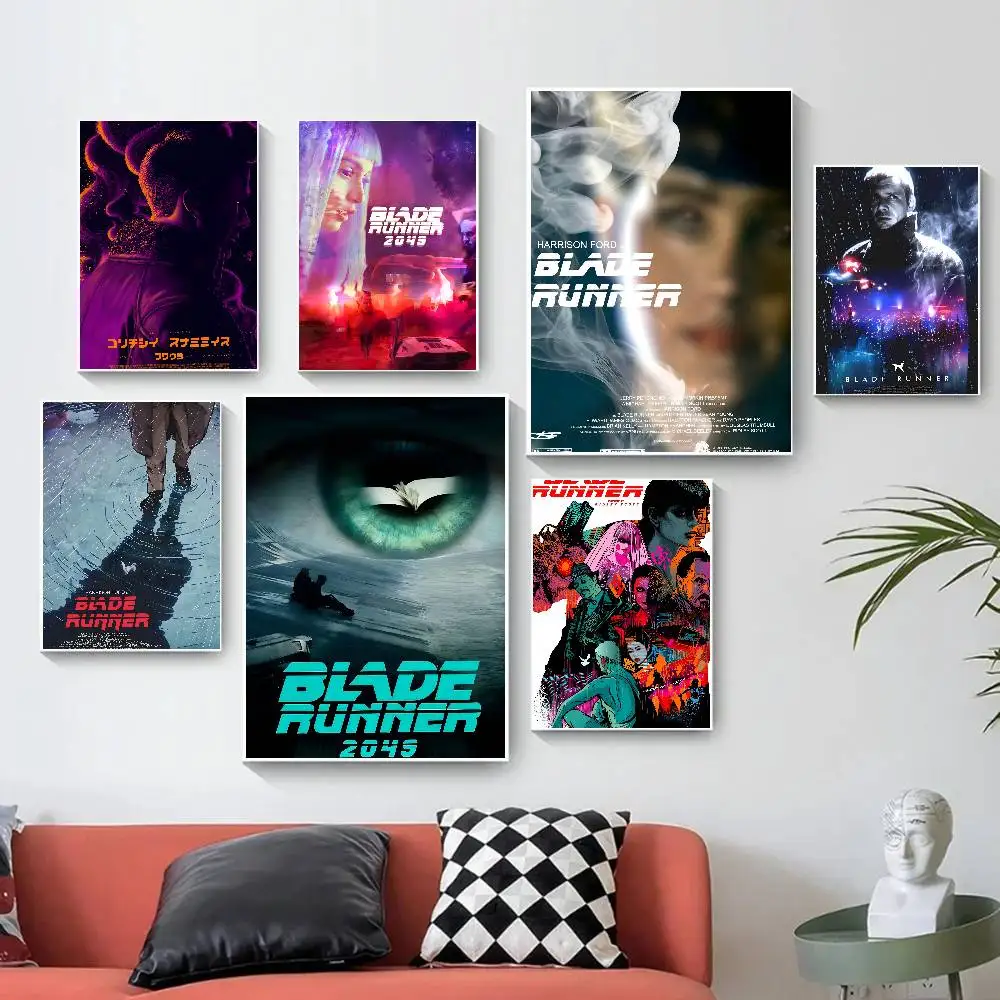 B-lade Runner 1982 C--assic Movie Popular Anime Posters Artwork Home Decor Minimalist Aesthetic Art Gift For Fan Canvas Painting