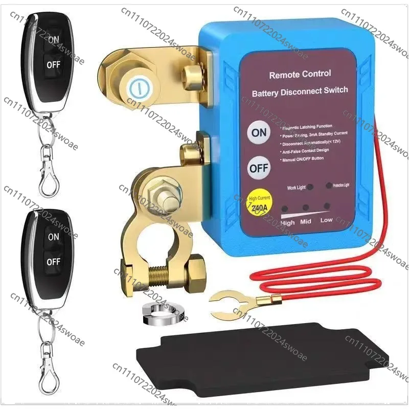 Car battery digital display breaker intelligent 12V24V general anti-leakage run-off control protection breaker