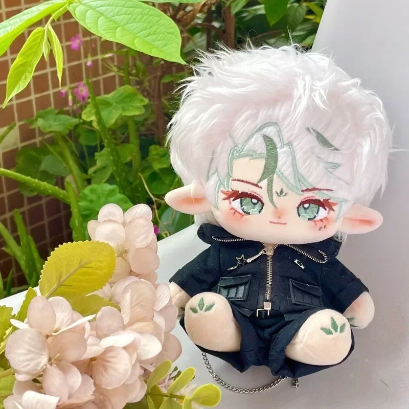 

20cm Anime Role No Attribute Lin MoYuan Kawaii Boy Cosplay Cotton Doll Body Dress Up Soft Plushies Model Toy Figures Fans Gift