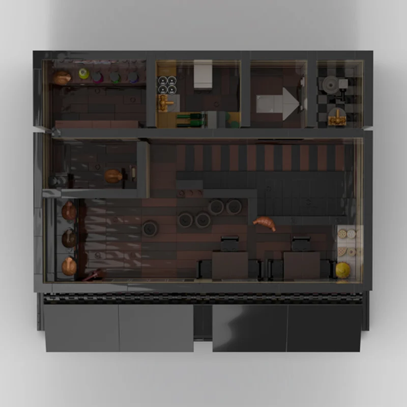 Populaire Anime Model MOC Bouwstenen Animatiescène Magische Winkel Modulaire Technologie Kinderen Vakantiecadeaus Assembleer Speelgoedset