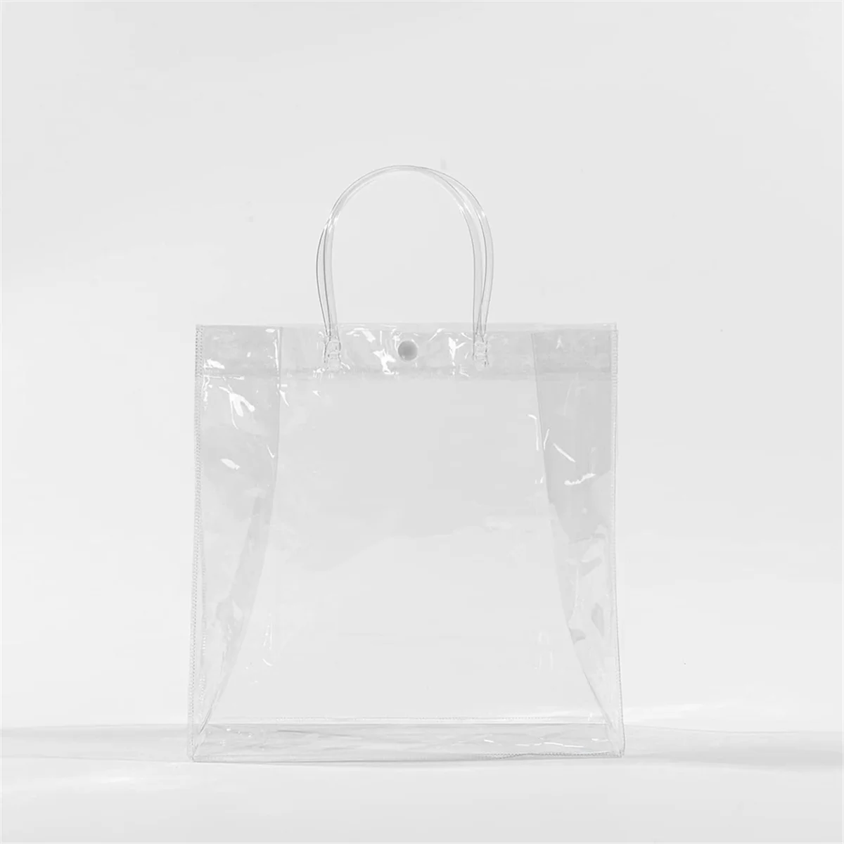 10Pcs Transparent Gift Bags with Handles Waterproof PVC Shopping Bags for Jewelry Candy Perfume Christmas Gift Wedding