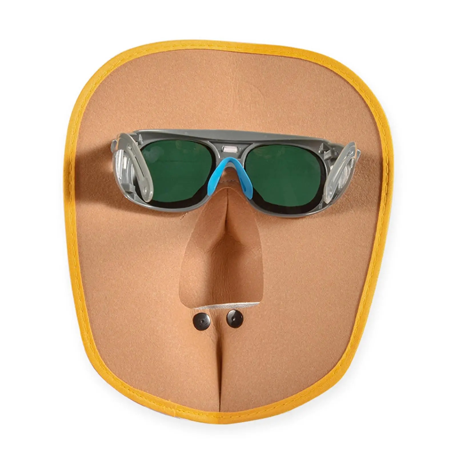 Welding Face Protection Set High Temperature Protection Leather Welding Mask and Welding Goggles for Mechanical Industry