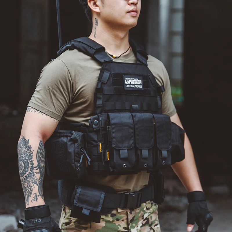 6094 Tactical Vest Suit Plate Carrier Vests with Magazine Pouch Airsoft Paintball Gear Hunting Vest CS Game Equipment