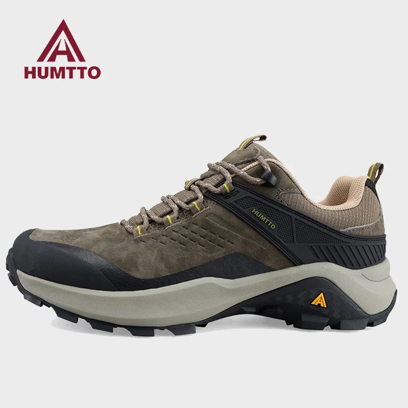 HUMTTO outdoor hiking shoes cowhide sneakers hunting boots  trekking shoes women lightweight sports sneakers walking casual shoe