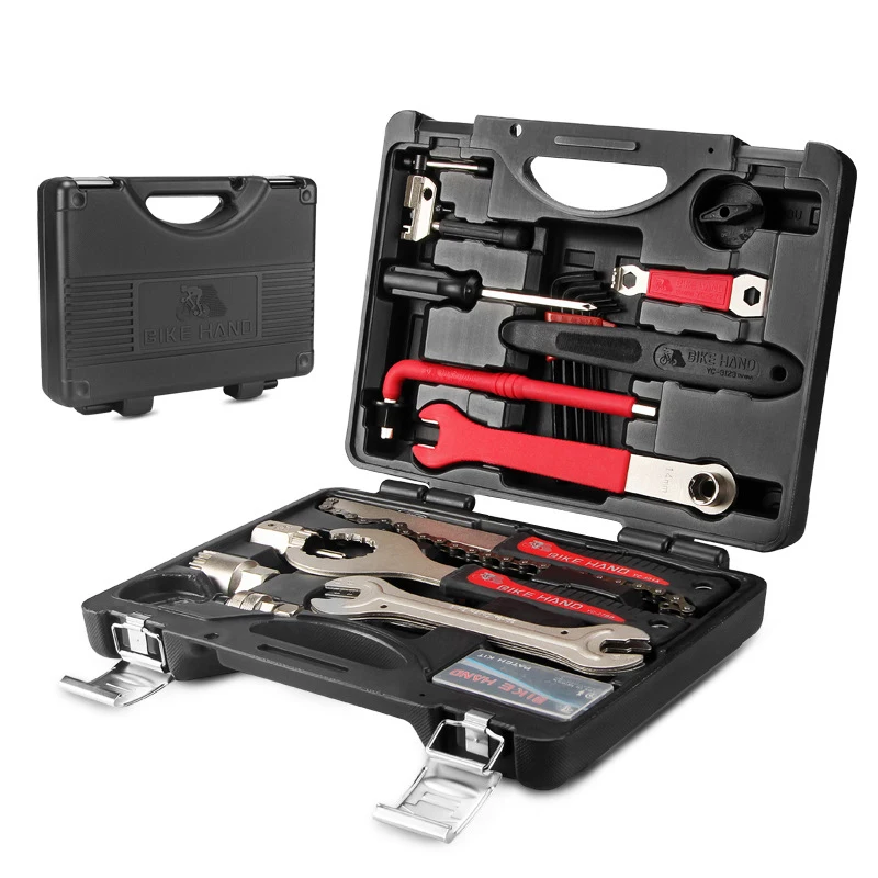 Bicycle 18 in 1 Toolbox Professional Maintenance Service Tool Kit mtb road Bike Multi-function Repair Tools YC-728