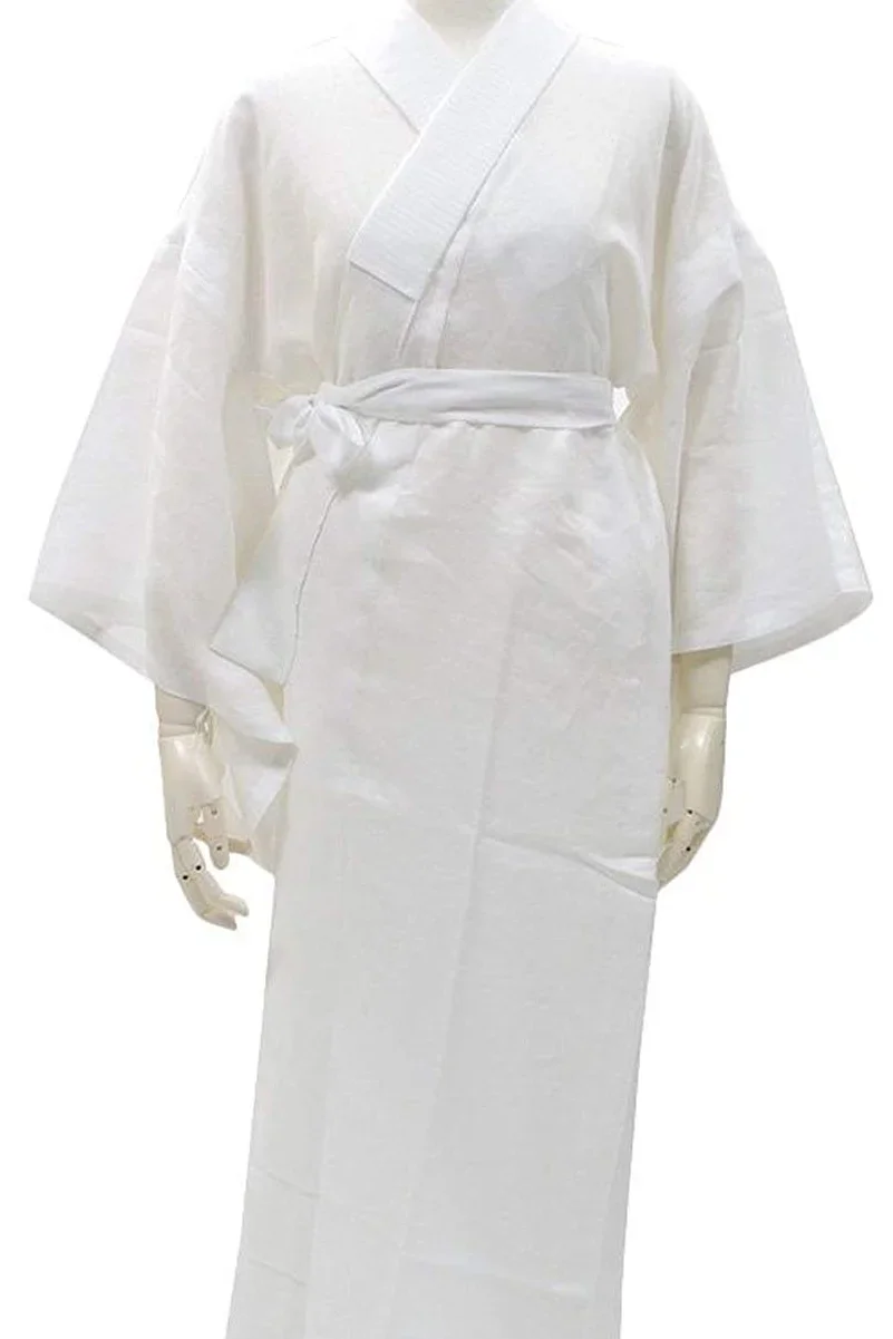 Undershirt Kimono Women Yukata Uchiho Japan Geisha Samurai Costume Underwear Men White Japanese Traditional Clothing Base Coat