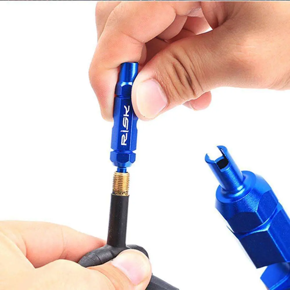 Multifunction Aluminum alloy Tubeless American French Valve Gas Valves Tools Valve Core Remover Disassembly Tackle Removal Tool