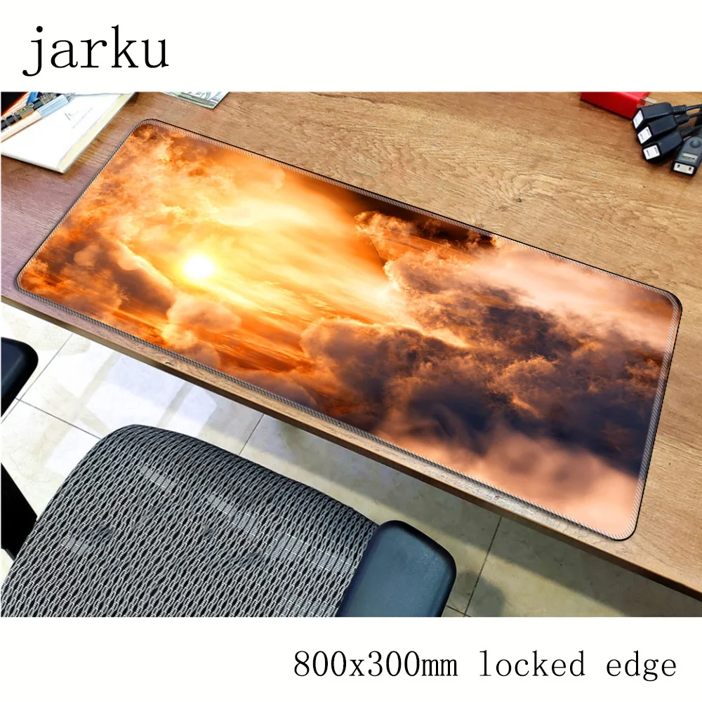 Cloud Artistic mouse pad Beautiful Computer mat 800x400X3MM gaming mousepad padmouse Domineering keyboard games pc gamer desk