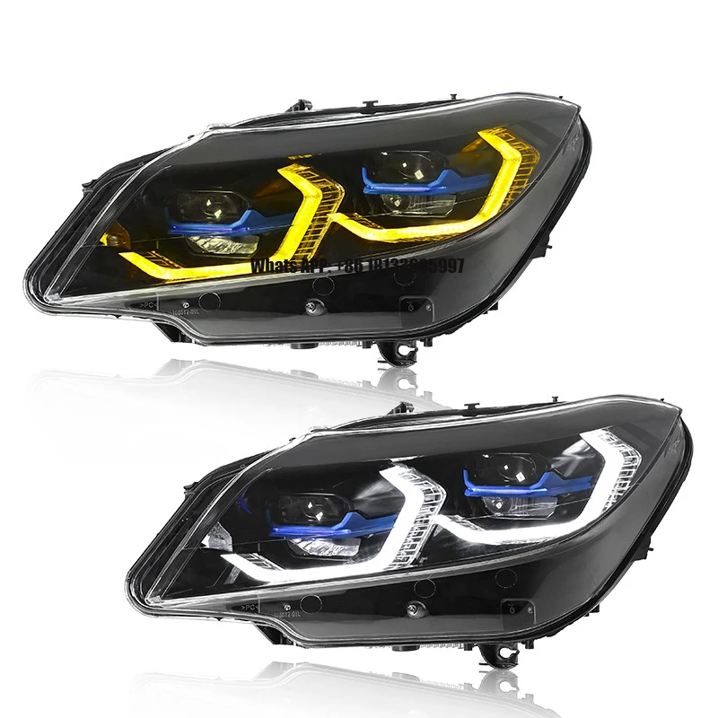 

Автомобильные фары для BW Z4, фары Ler Lens 2009-2016 E89, фары «ангельский глаз», белые, желтые светодиодные фары Drl