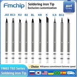 Punte per saldatore FM65 per T65 HS-01 GVDA300 T85 SH72 Saldatura riscaldatore di ricambio compatibile con la serie SH Non applicabile T12